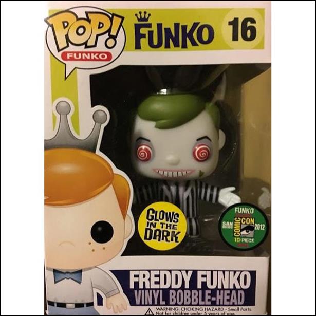 Pop! Funko - Freddy Funko figure 16-B Freddy Funko (Beetlejuice) SDCC  GITD