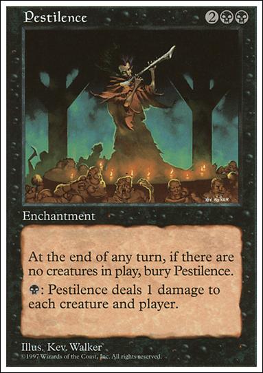 Magic the Gathering: 5th Edition (Base Set) card 186 Pestilence