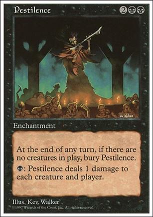 Magic the Gathering: 5th Edition (Base Set) card 186 Pestilence