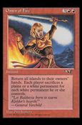 Magic the Gathering: Alliances (Base Set) card 75 Omen of Fire