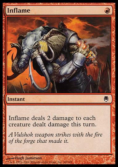 Magic the Gathering: Darksteel (Base Set) card 64 Inflame