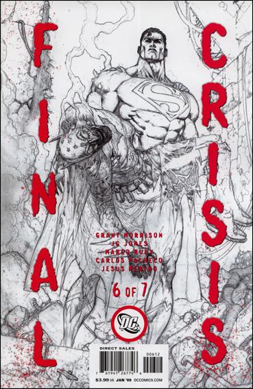 Final Crisis issue 6-C Doug Mahnke Sketch Cover (2nd Printing)