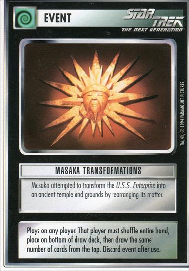 Star Trek: Premiere Unlimited (Base Set) card 82 Masaka Transformations
