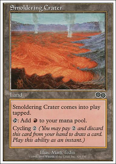 Magic the Gathering: Anthologies (Base Set) card 76 Smoldering Crater
