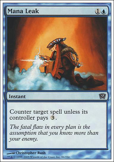 Magic the Gathering: 9th Edition (Base Set) card 86 Mana Leak