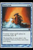 Magic the Gathering: 9th Edition (Base Set) card 86 Mana Leak