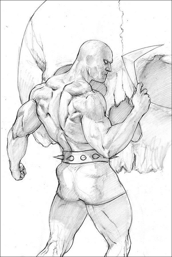 Death-Defying 'Devil (2019) issue 3-E Riccardo Federici 1:11 Pencil Sketch Virgin Cover