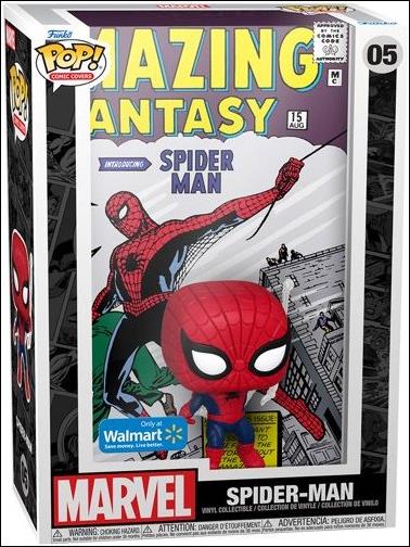 Pop! Comic Covers (Marvel) figure 5 Spider-Man (Amazing Fantasy #15) Walmart Exclusive
