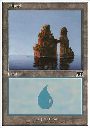 Magic the Gathering: 6th Edition (Base Set) card 336 Island