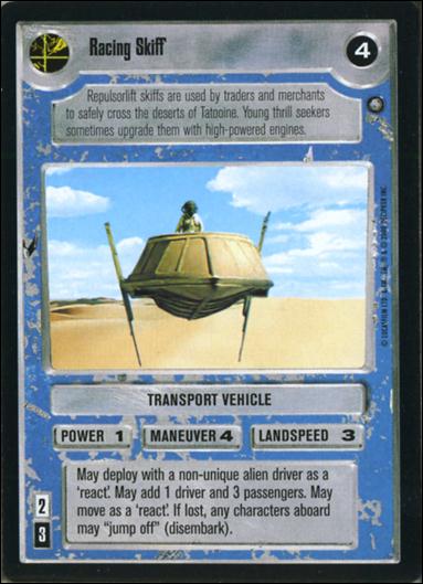 Star Wars: Jabba's Palace Sealed Deck (Base Set) card 19 Racing Skiff