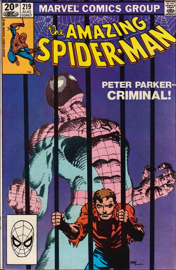 Amazing Spider-Man (1963) issue 219-B UK Price Cover