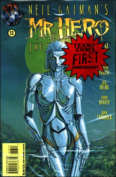 Neil Gaiman's Mr. Hero: The Newmatic Man (1995) issue 13 Polybagged with a Random Tekno Issue