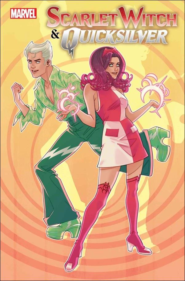 Scarlet Witch & Quicksilver issue 4-C Marguerite Sauvage Cover