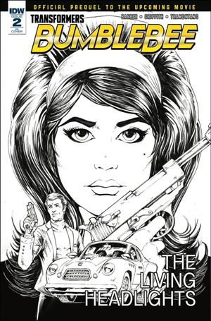 Transformers: Bumblebee Movie Prequel issue 2-C Andrew Griffith 1:10 Black & White Cover