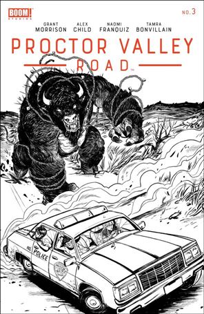 Proctor Valley Road issue 3-F Naomi Franquiz Black & White Cover (2nd Printing)