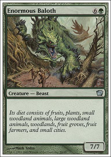 Magic the Gathering: 9th Edition (Starter Deck Subset) card S9 Enormous Baloth