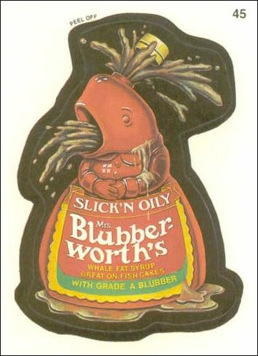 Wacky Packages (Base Set) card 45 Mrs. Blubberworth's
