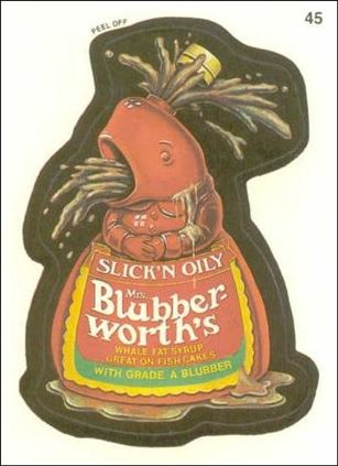 Wacky Packages (Base Set) card 45 Mrs. Blubberworth's