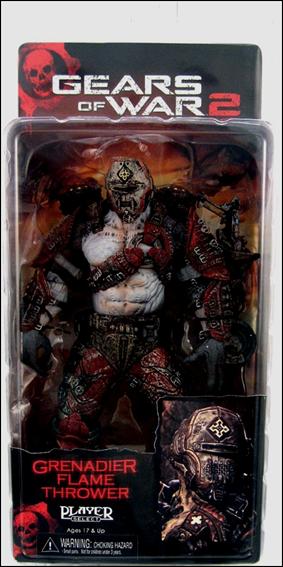 Gears of War 2 figure 8 Grenadier Flame Thrower