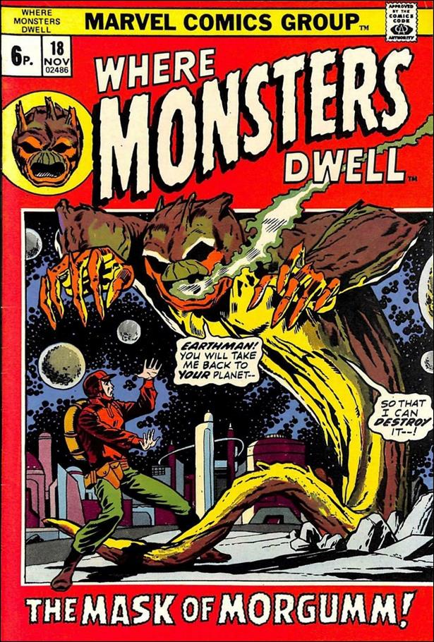 Where Monsters Dwell (1970) issue 18-B UK Price Cover