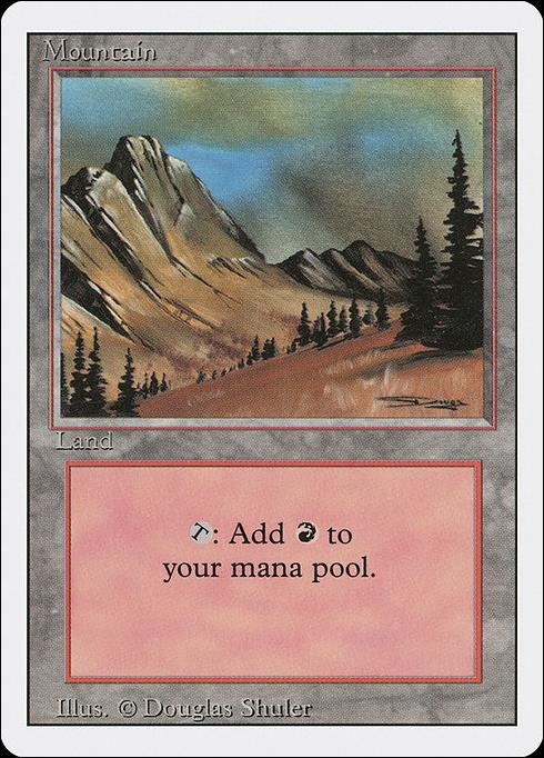 Magic the Gathering: Revised (Base Set) card 295-C Mountain