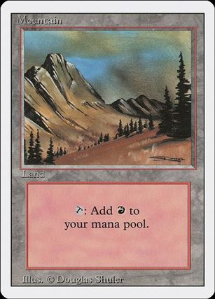 Magic the Gathering: Revised (Base Set) card 295-C Mountain