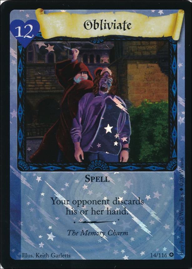 Harry Potter (Base Set) card 14 Obliviate