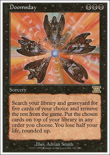 Magic the Gathering: 6th Edition (Base Set) card 121 Doomsday