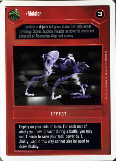 Star Wars: Premiere Unlimited (Base Set) card 60 Molator