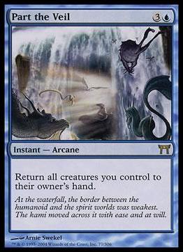Magic the Gathering: Champions of Kamigawa (Base Set) card 77 Part the Veil