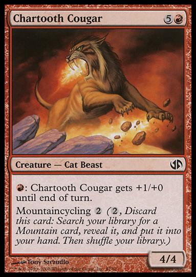 Magic the Gathering: Duel Decks: Jace vs. Chandra (Base Set) card 47 Chartooth Cougar