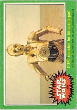 Star Wars: Series 4 (Base Set) card 200 C-3PO searches for his counterpart