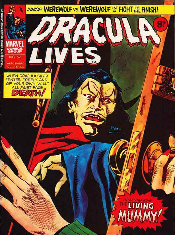 Dracula Lives 52 A, Oct 1975 Comic Book by Marvel UK