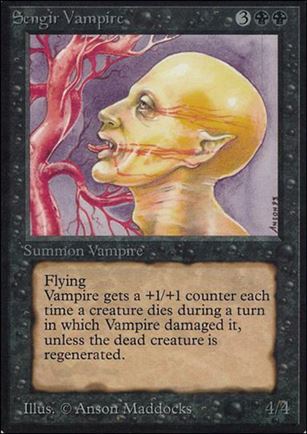 Magic the Gathering: Limited Edition Alpha (Base Set) card 127 Sengir Vampire