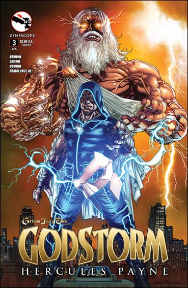 Grimm Fairy Tales Presents Godstorm: Hercules Payne issue 3-B Harvey Tolibao Cover