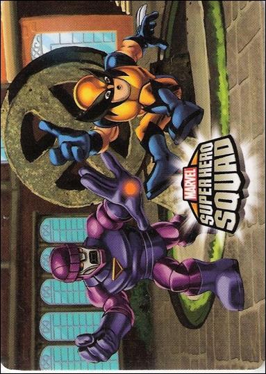 Marvel Super Hero Squad (Base Set) card 72 Wolverine vs Sentinel