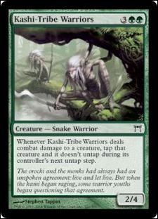 Magic the Gathering: Champions of Kamigawa (Base Set) card 221 Kashi-Tribe Warriors