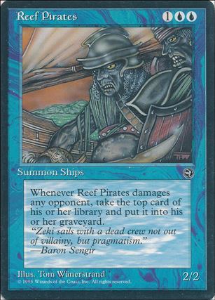 Magic the Gathering: Homelands (Base Set) card 36-B Reef Pirates