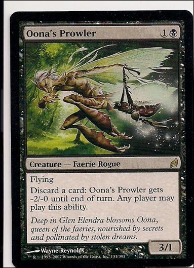 Magic the Gathering: Lorwyn (Base Set) card 133 Oona's Prowler