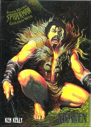 Fleer Ultra Spider-Man (Golden Web Subset) card 4 Kraven