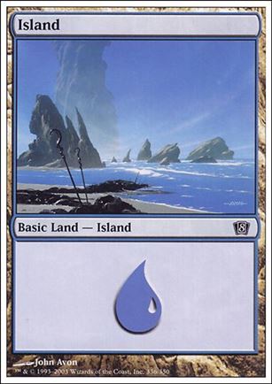 Magic the Gathering: 8th Edition (Base Set) card 336 Island