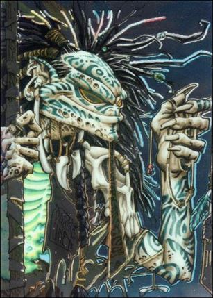 Evil Ernie Series II Chromium: Glow in the Dark (Base Set) card 50 Tribal Evil