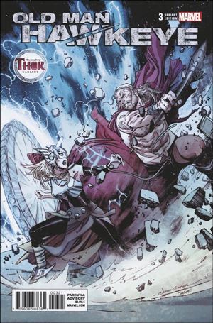 Old Man Hawkeye issue 3-B Olivier Coipel Thor Cover