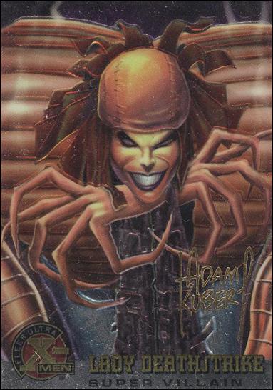 1996 Fleer Ultra X-Men All Chromium (Gold Signature Parallel Base Set) card 67 Lady Deathstrike
