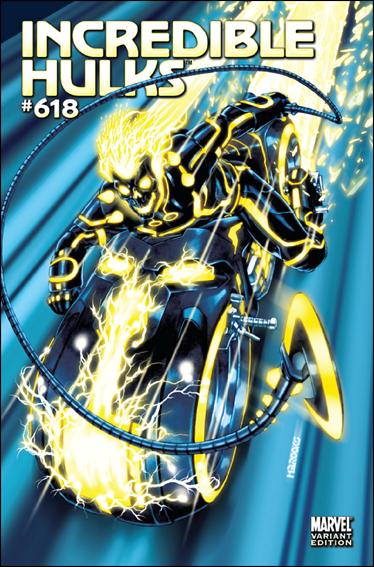 Incredible Hulks issue 618-B Mark Brooks 1:15 "Tron" Cover
