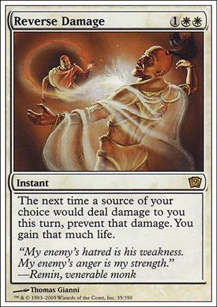 Magic the Gathering: 9th Edition (Base Set) card 35 Reverse Damage