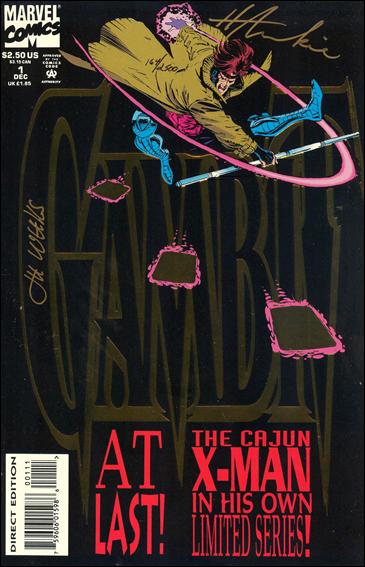 Gambit (1993) issue 1-D DF Set (Signed by H. Mackie & L. Weeks) 1/2500