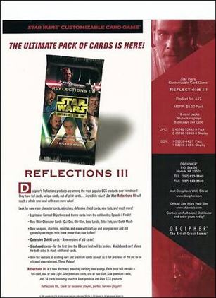 Star Wars: Reflections III card 8 Dealer Sell Sheet