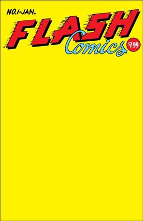 Flash Comics (1939) issue 1-C Facsimile Edition (2024) Blank/Sketch Cover