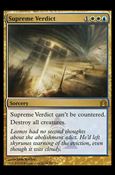 Magic the Gathering: Return to Ravnica (Base Set) card 201 Supreme Verdict